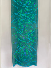 Load image into Gallery viewer, Lily Pads Scarf/Wrap in Turquoise
