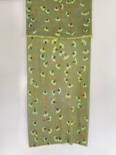 Load image into Gallery viewer, Hand Painted Silk Gingko Leaves Scarf/Wrap in Olive Green
