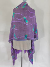 Load image into Gallery viewer, Hand Painted Silk Dragonflies Scarf/Wrap
