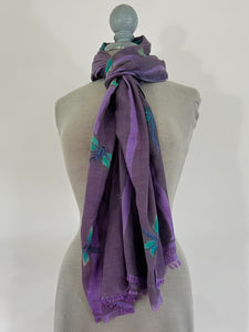 Hand Painted Silk Dragonflies Scarf/Wrap