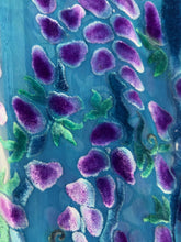Load image into Gallery viewer, Velvet Scarf with Willows Pattern in Turquoise
