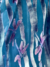 Load image into Gallery viewer, Dragonflies Scarf in Blue
