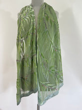 Load image into Gallery viewer, Green Eucalyptus Leaves Scarf/Shawl
