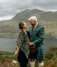 Load image into Gallery viewer, Green Oak Leaves Scarf/Shawl
