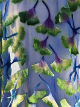 Load image into Gallery viewer, Velvet Gingko Scarf/Shawl in Blue
