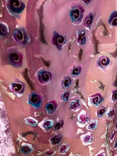 Load image into Gallery viewer, Velvet Scarf with Mauve Rose Pattern
