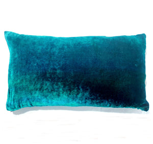 Aqua blue 12"x20" Pillow with Dragonflies Pattern-Sherit Levin