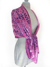 Load image into Gallery viewer, Berry Velvet Scarf/Shawl with Willows Pattern-Sherit Levin
