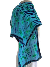 Load image into Gallery viewer, Dragonflies Turquoise Velvet Scarf/Shawl
