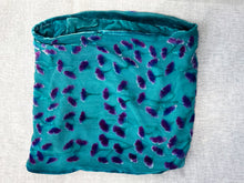 Load image into Gallery viewer, Gingko Leaves Circle Scarf in Turquoise
