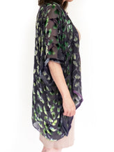 Load image into Gallery viewer, Gingko Leaves Velvet Kimono in shorter style-Sherit Levin
