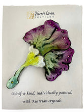 Load image into Gallery viewer, Silk Velvet Profile Flower Pin, Hair Clip.
