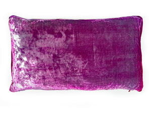 Roses Pillow in Berry Tones.-Sherit Levin