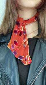 Scarflet in Scrolls Pattern in Orange-Sherit Levin