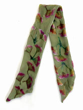 Load image into Gallery viewer, Scarflet with Floral Pattern in Olive-Sherit Levin
