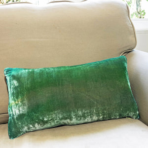 Shades of Green Gingko Pillow-Sherit Levin