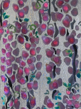 Load image into Gallery viewer, Silk Velvet Scarf/Shawl Hand-Painted with Willows Pattern

