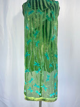 Load image into Gallery viewer, Dragonflies Green Velvet Scarf/Shawl
