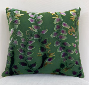 Small Branches Pillow in Olive Green