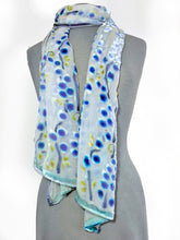 Load image into Gallery viewer, Velvet Scarf/Shawl with Willow Branches Pattern in Ivory-Sherit Levin
